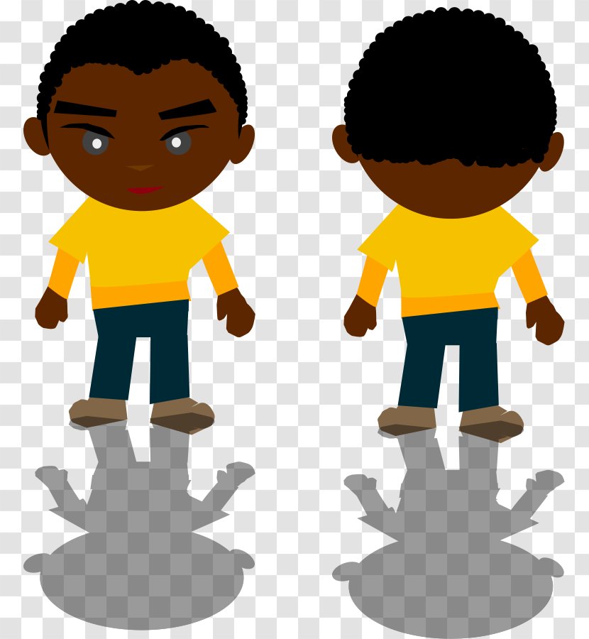 Black Boy Clip Art - Standing - Turkey Cliparts Transparent PNG