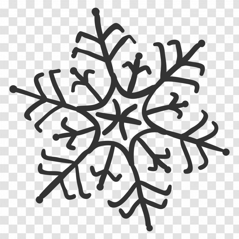 Clip Art Line Pattern Text Messaging - Black And White - Snowflake Frozen Transparent PNG