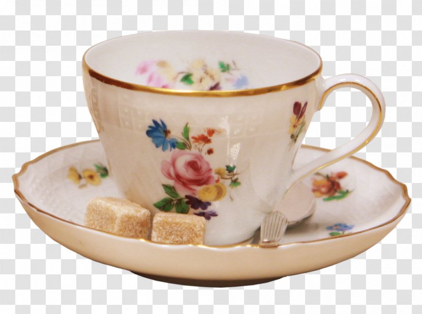 Coffee Cup Tea Porcelain Saucer Tableware - Ceramic Transparent PNG