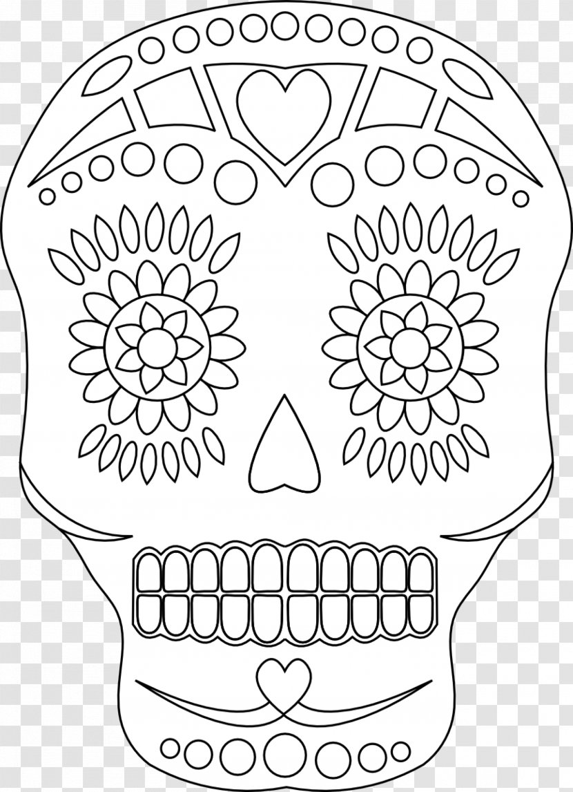 Calavera Day Of The Dead Human Skull Symbolism Clip Art - Watercolor Transparent PNG