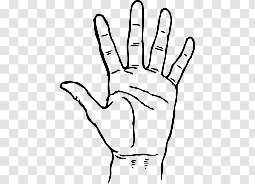 Hand High Five Clip Art - Joint - Black Cliparts Transparent PNG