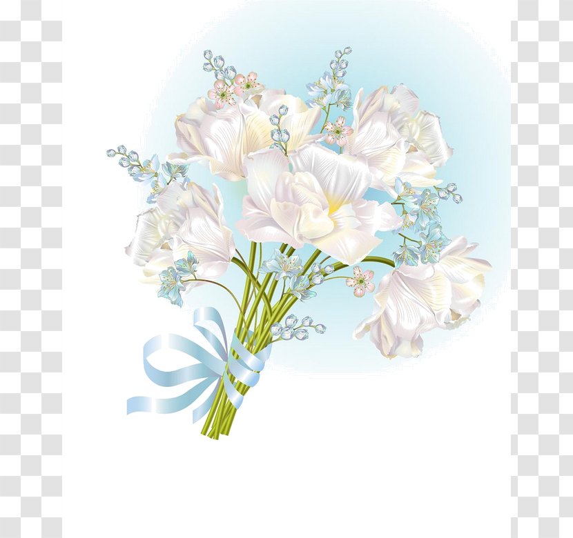 Floral Design Mother's Day Flower - Blue Transparent PNG