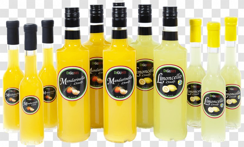 Amalfi Liqueur Limoncello Glass Bottle De Wijnborch - Distilled Beverage Transparent PNG