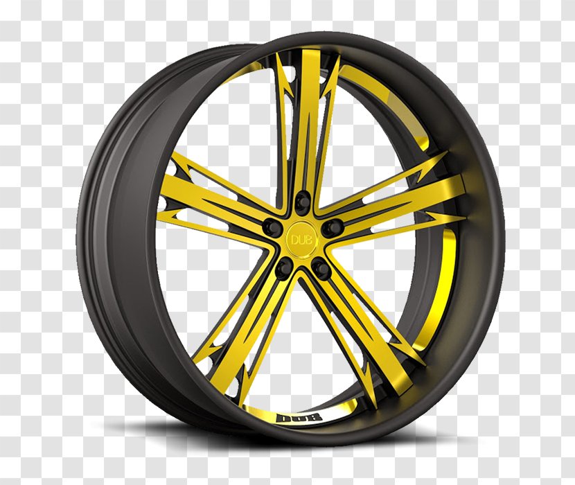 Alloy Wheel Bicycle Tires Spoke Wheels - Yellow Transparent PNG