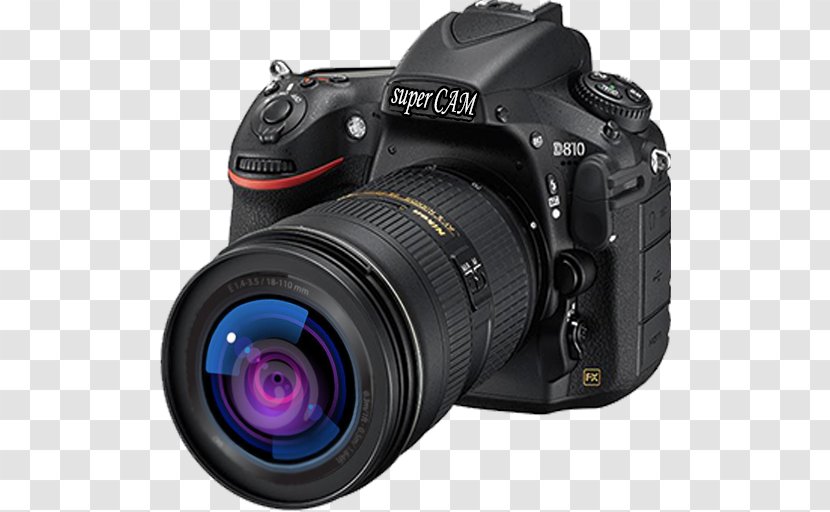 Nikon D810 Digital SLR Camera Photography - Professional Transparent PNG