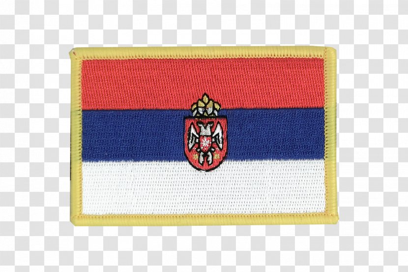 Flag Of Serbia Fahne Embroidered Patch - Emblem Transparent PNG
