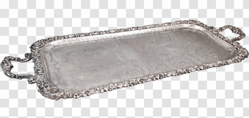 Silver Tray Rectangle - Serveware Transparent PNG