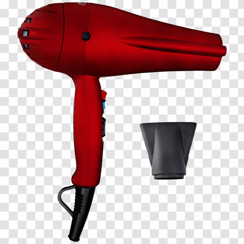 Hair Dryer Red Home Appliance Transparent PNG