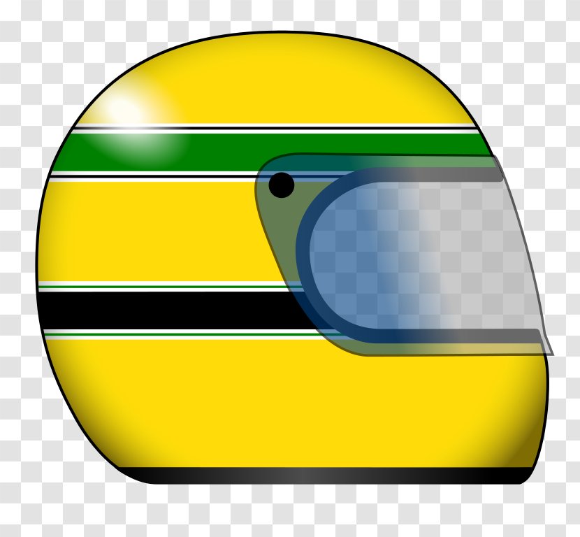 Motorcycle Helmets Clip Art 1994 Formula One World Championship - Ayrton Senna - Helmet Transparent PNG