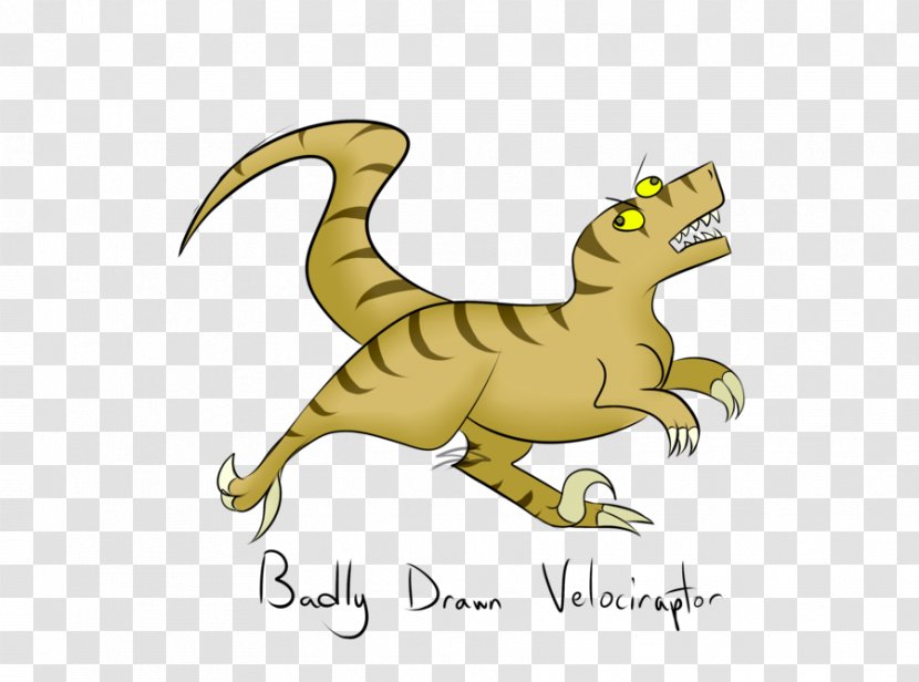 Velociraptor Drawing Yellow Clip Art - Google Transparent PNG