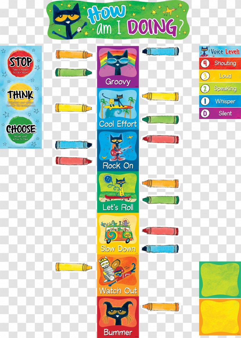 Pete The Cat Bulletin Board Student Classroom Transparent PNG