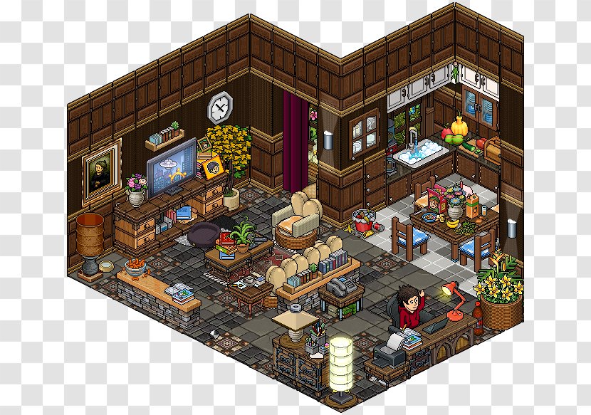Habbo Virtual World Game Living Room - Hotel Transparent PNG
