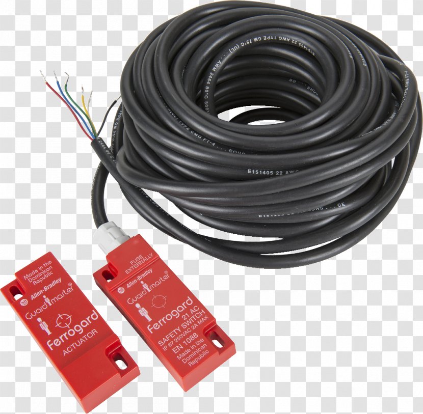 Coaxial Cable Network Cables Electrical Wire Electronic Component - Allen Bradley Enclosures Transparent PNG