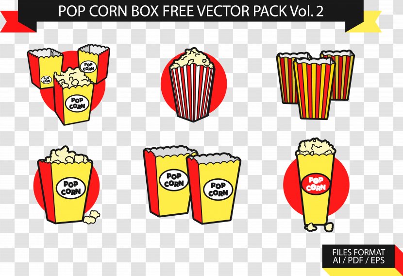 Popcorn Illustration - Brand - Collection Transparent PNG