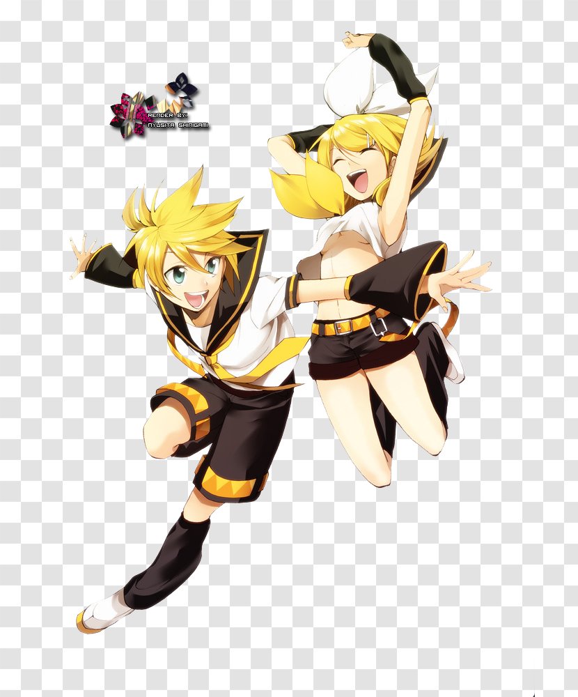 Kagamine Rin/Len Vocaloid Kaito Rendering - Flower - Rin Transparent PNG