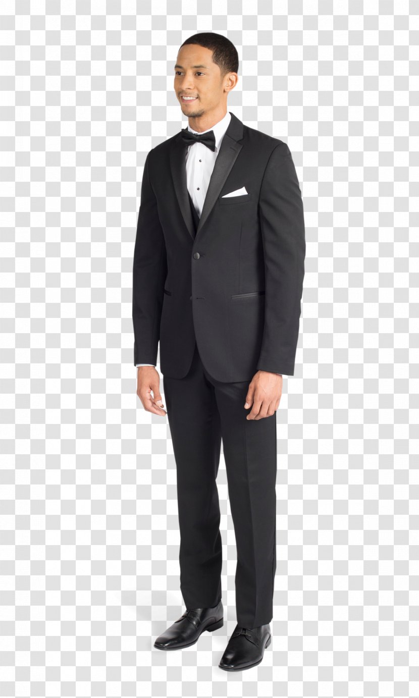 Suit Tuxedo Formal Wear Clothing Lapel - Black Transparent PNG