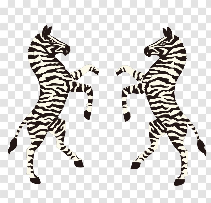 Coat Of Arms Botswana Heraldry - Two Zebra Cartoon Vector Transparent PNG