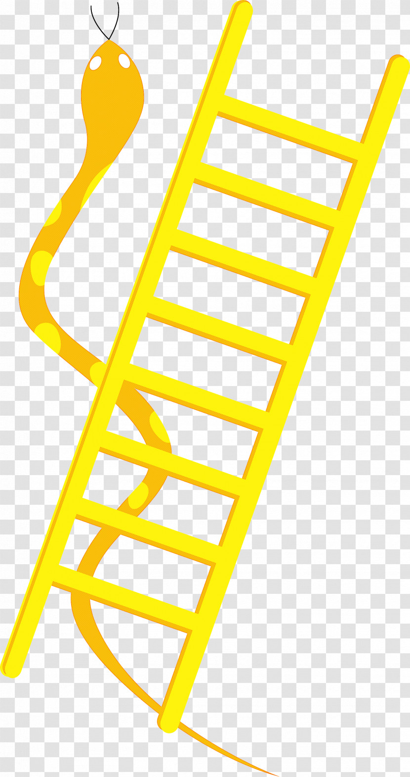 Yellow Ladder Transparent PNG