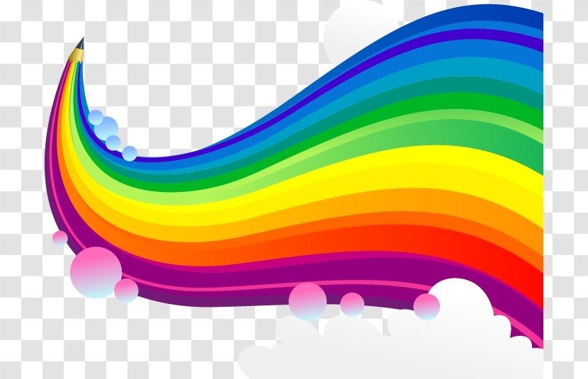 Rainbow Graphic Design - Sky - Colorful Beautiful Transparent PNG