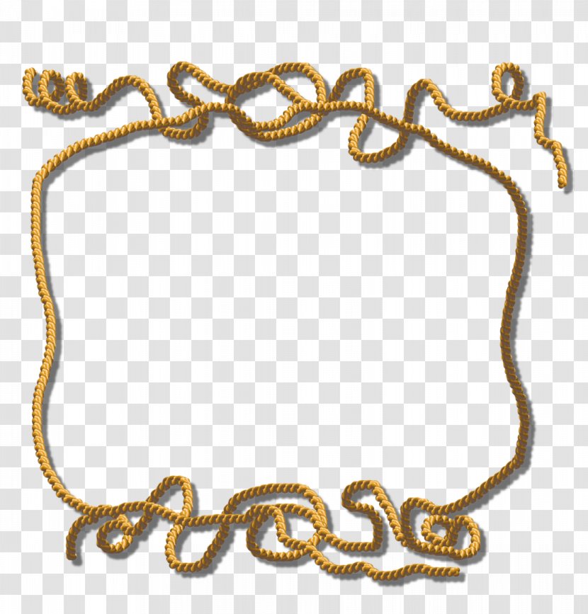 Chain Body Jewellery Bracelet Font - Yellow Frame Transparent PNG