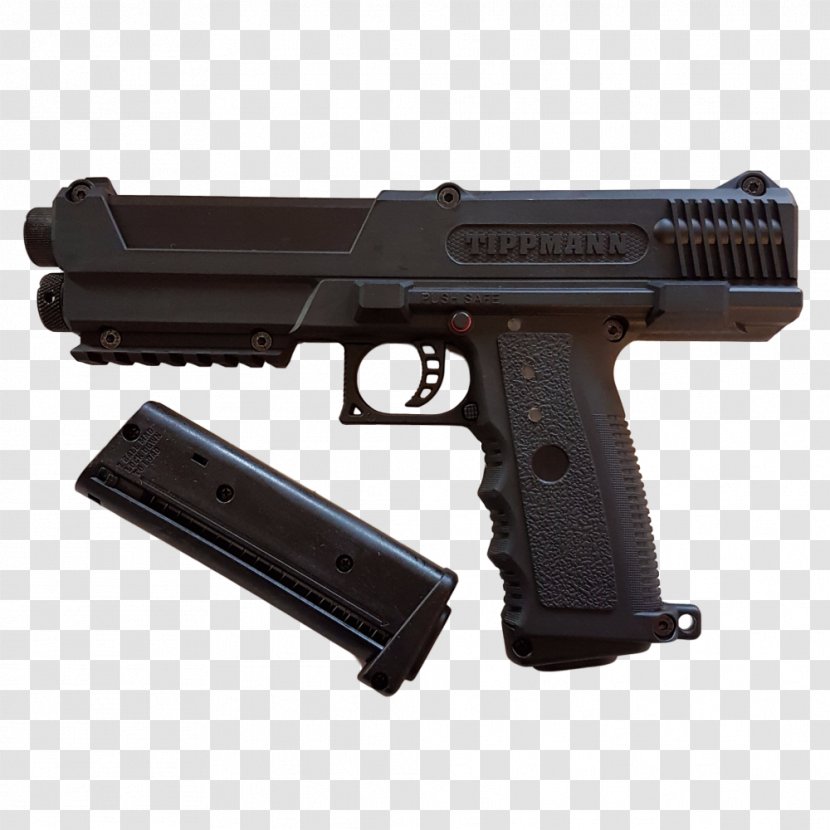 Tippmann TPX Paintball Guns Pistol - Firearm - Black Transparent PNG