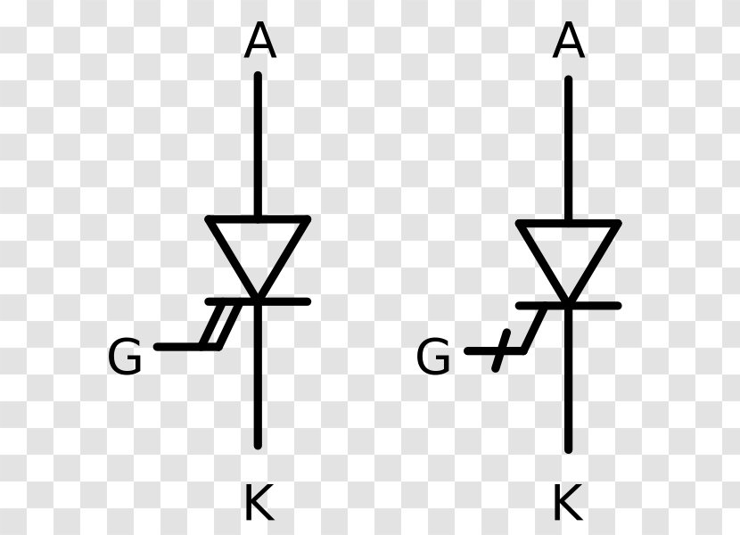 Gate Turn-off Thyristor Silicon Controlled Rectifier Electronic Symbol Power Semiconductor Device - Text Transparent PNG