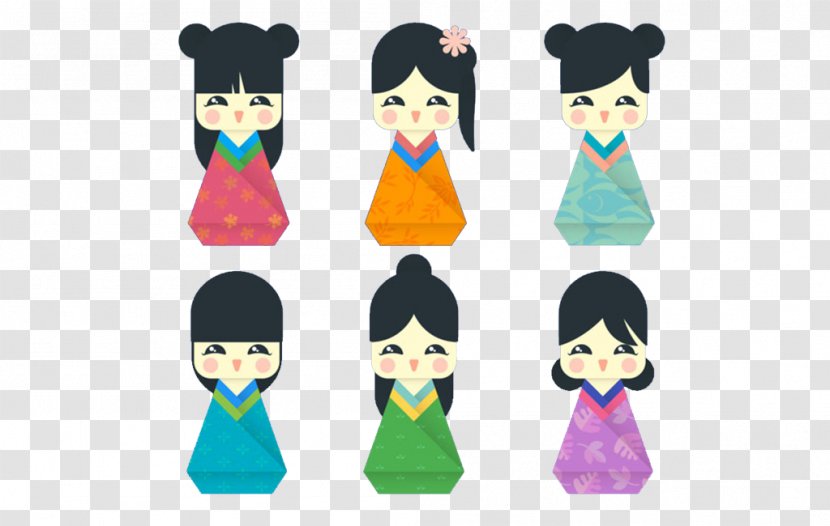 Japanese Dolls China Doll - Souvenir - Cute Cartoon Transparent PNG