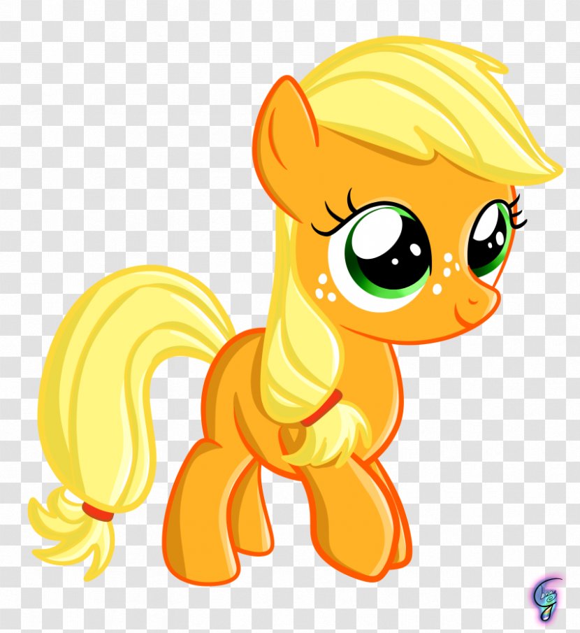 Applejack Pony Horse - Vertebrate - Freckle Transparent PNG