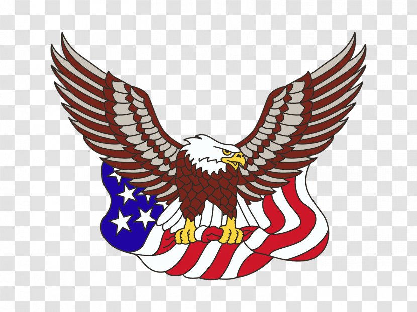 Bald Eagle United States Of America Flag The Clip Art - Crest Transparent PNG