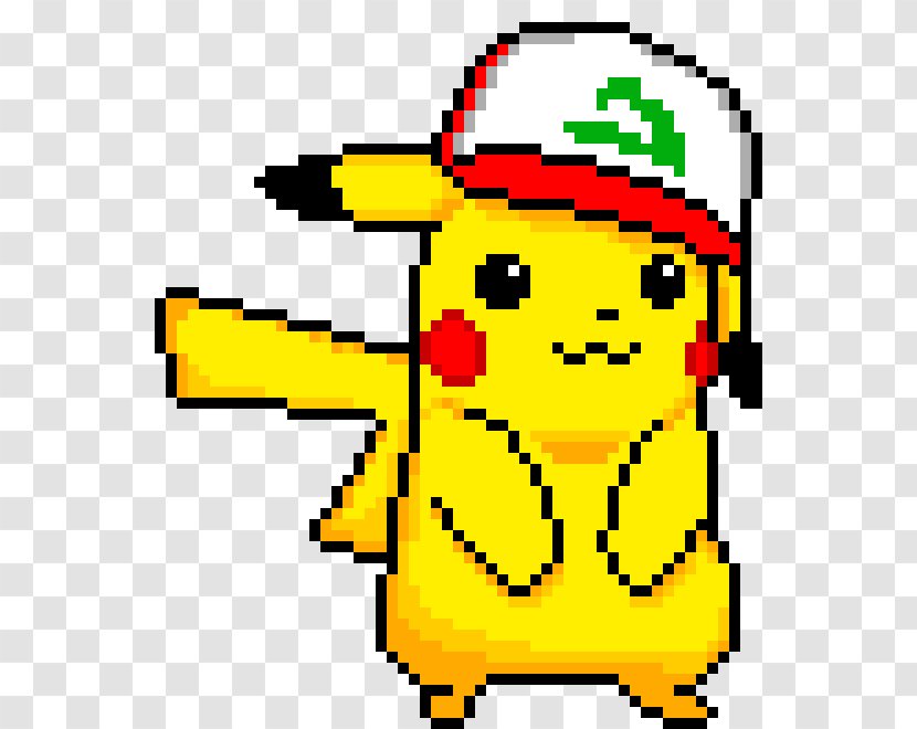 Pikachu Ash Ketchum Pixel Art Pokémon Bead - Yellow Transparent PNG