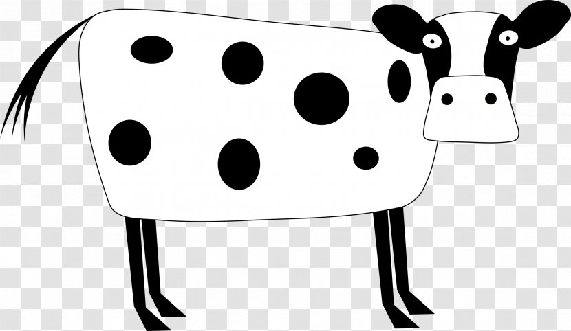 Cattle White Drawing Clip Art - Monochrome - ANIMAL CARTOON Transparent PNG