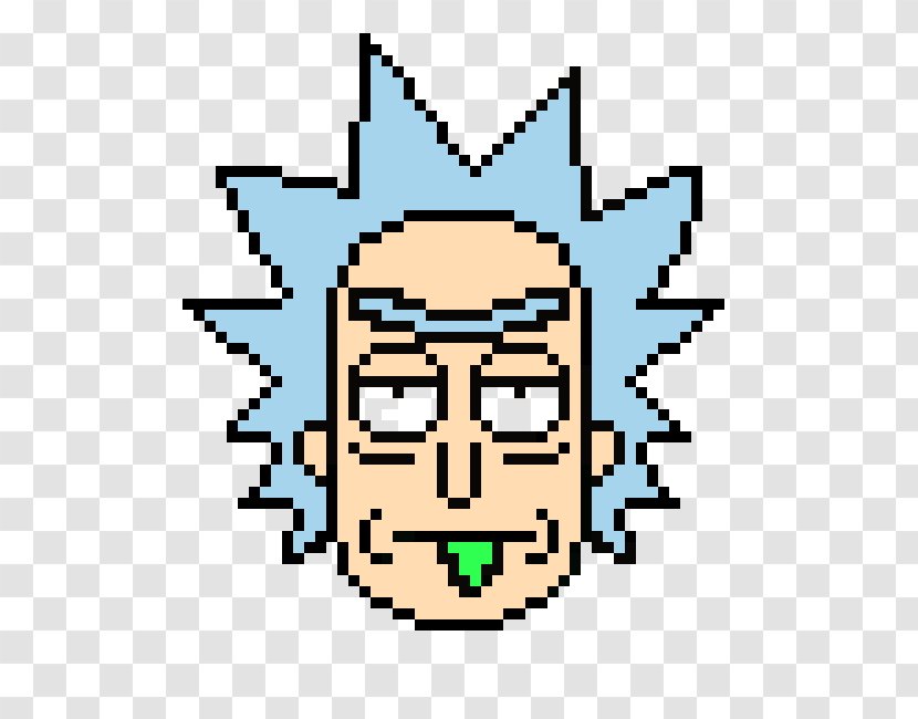 Rick Sanchez Morty Smith Bead Pixel Art Transparent PNG