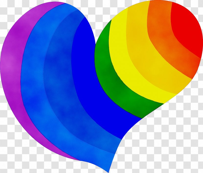 Heart Silhouette - Watercolor - Colorfulness Peace Symbols Transparent PNG