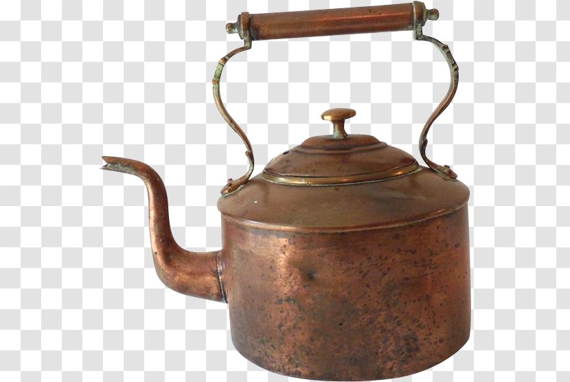Kettle Teapot 1800s Copper - Lid Transparent PNG