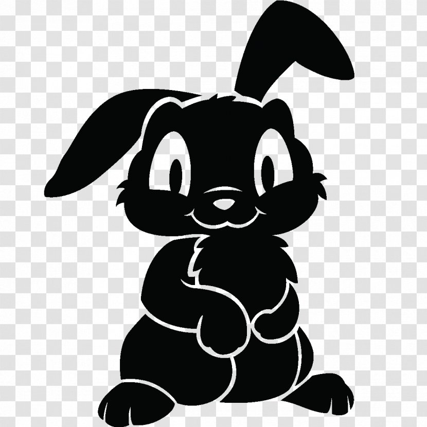Wall Decal Sticker Rabbit - Monochrome Photography Transparent PNG