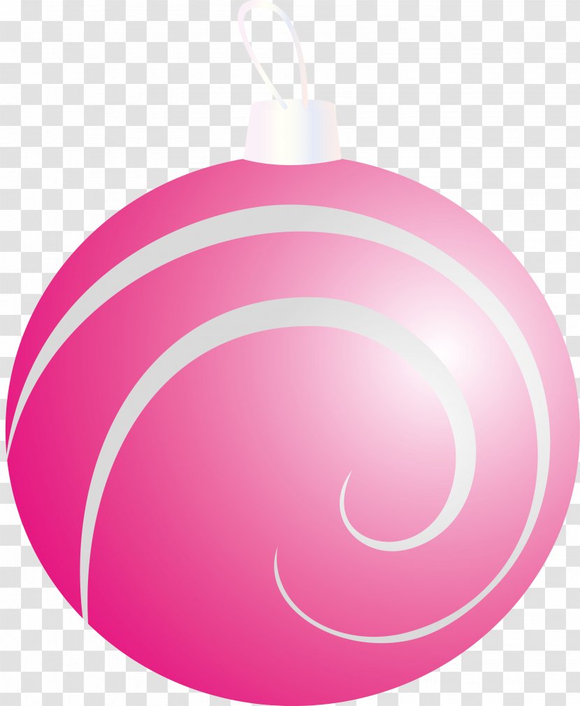 Christmas Ornament Pink M - Design Transparent PNG