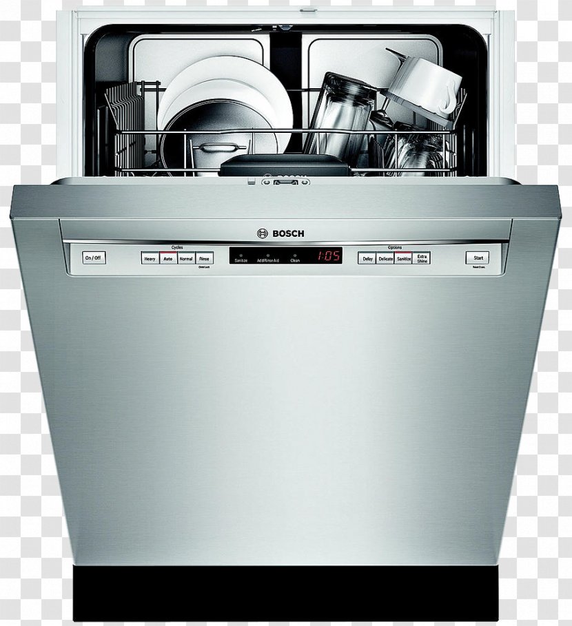 Dishwasher Bosch Ascenta SHS5AV 300 Series SHEM63W5-N Robert GmbH SHX3AR7-UC - Shs5av - Steel Transparent PNG