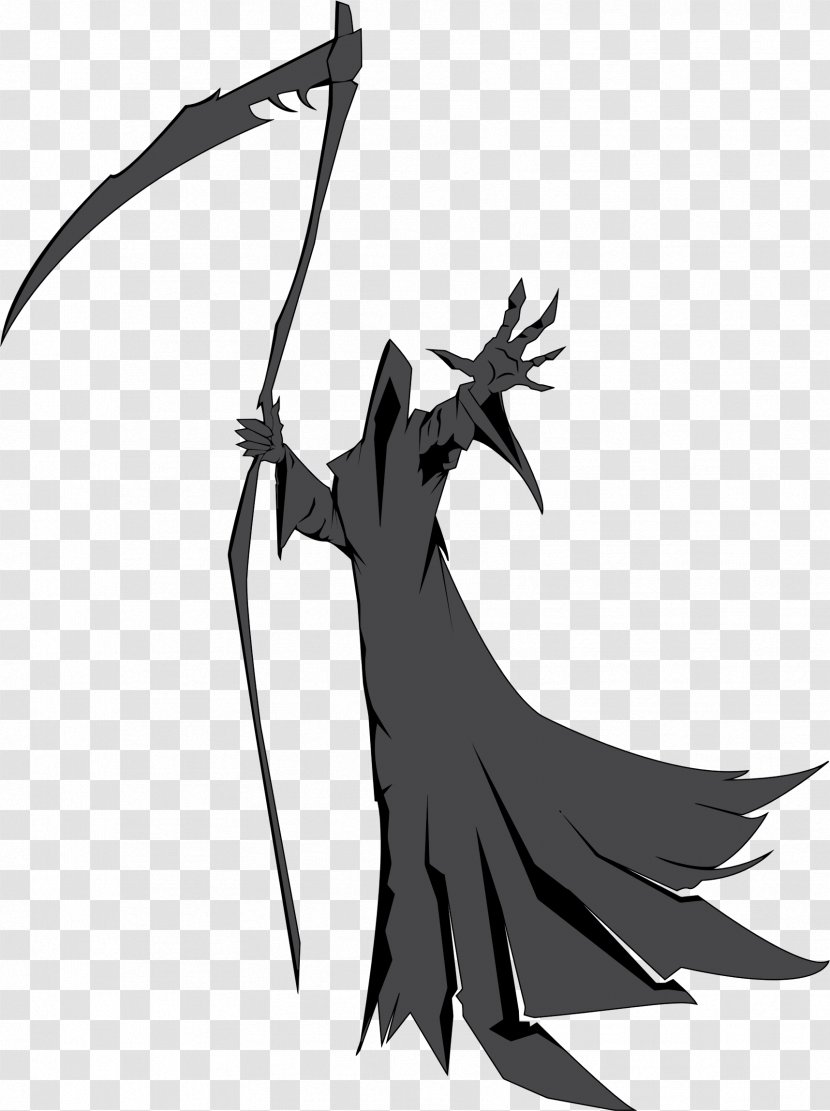 Death Silhouette Drawing - Fictional Character Transparent PNG