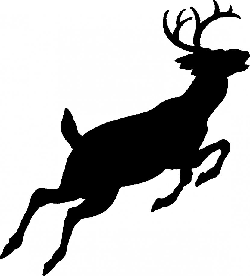 White-tailed Deer Silhouette Red Clip Art - Wildlife - Free Pictures Transparent PNG