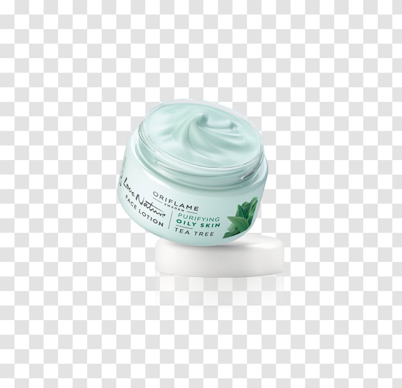 Lotion Oriflame Tea Tree Oil Cream Facial - Skin - Face Transparent PNG