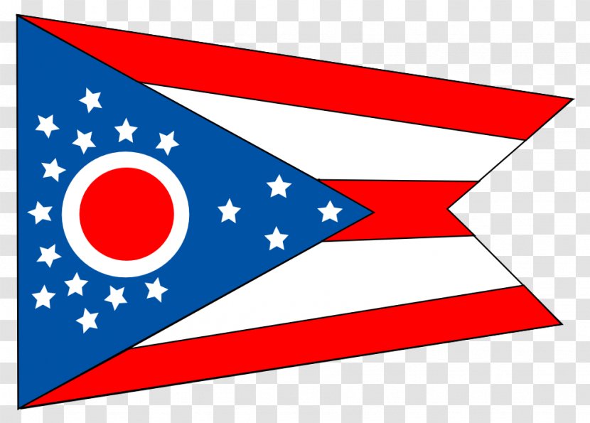 Flag Of Ohio The United States State - National - Youtube Play Button Transparent PNG