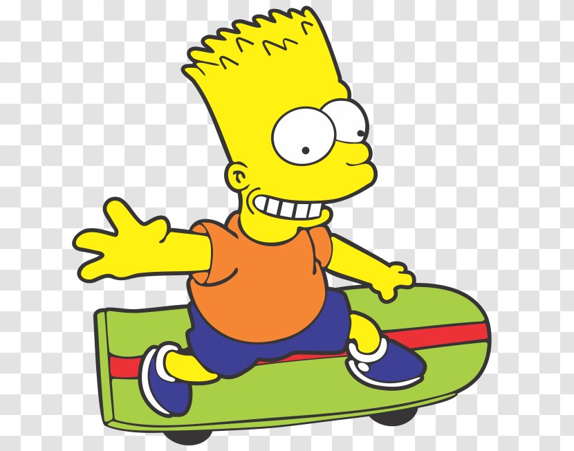 Bart Simpson Lisa Skateboarding - Photography - Leaving Transparent PNG