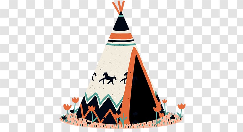 Tipi Indigenous Peoples Of The Americas Drawing Clip Art - Color - Party Hat Transparent PNG