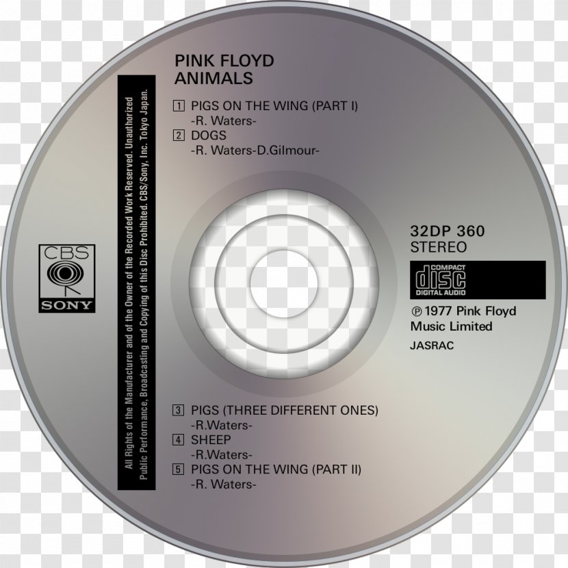 Compact Disc A Momentary Lapse Of Reason Pink Floyd Album Animals - Bark At The Moon - Pinkfloyd Transparent PNG