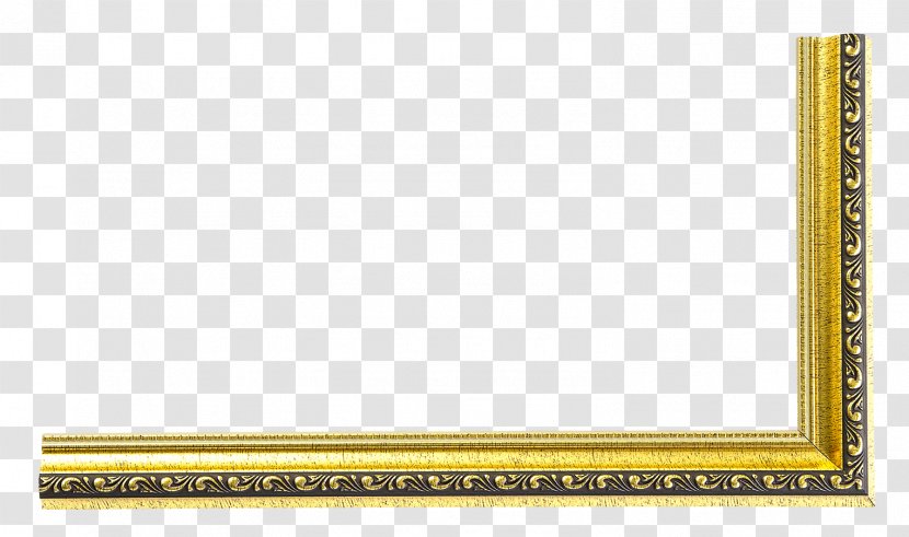 Product Design Line Picture Frames Angle - Yellow Transparent PNG
