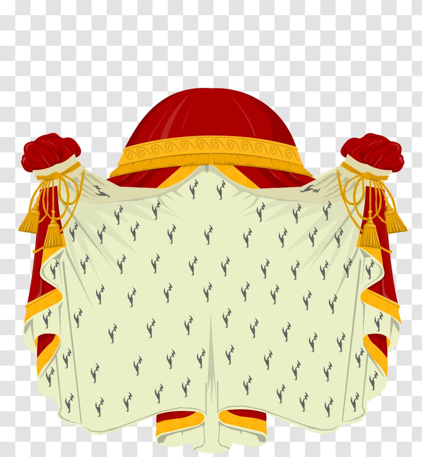 Royal Coat Of Arms The United Kingdom Crest Mantle And Pavilion Elsa - Mantling Transparent PNG