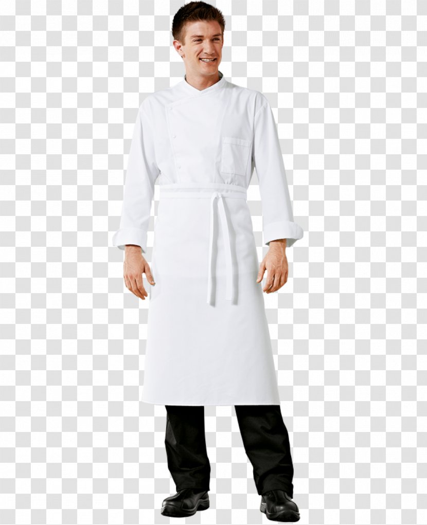 Dolman Apron Chef Uniform Sleeve - Collar - Jacket Transparent PNG