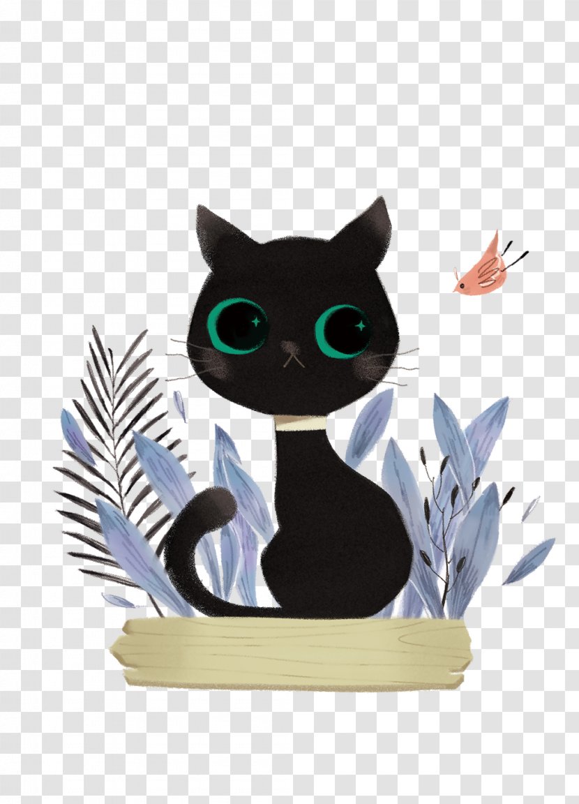 Cat Pet Necklace Image Design - Art - And Bird Transparent PNG