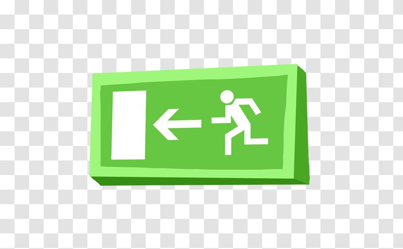 Sticker Telegram Emergency Exit Sign Symbol - Bumper Transparent PNG