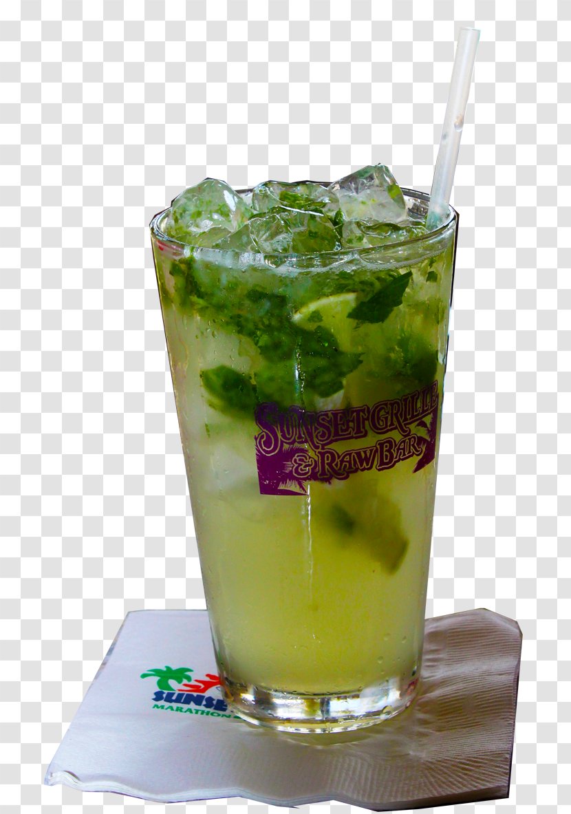 Mojito Cocktail Garnish Caipirinha Mai Tai Rum And Coke - Rickey Transparent PNG